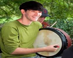 He can play Bodhran.